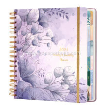 Spiral-Bound Hardcover Daily, Weekly, and Monthly Planner Notebook